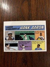 Hank Aaron 2022 Topps Heritage #73TC-22 1973 Topps Comics Atlanta Braves Card