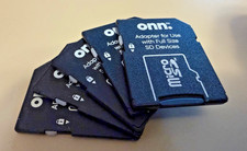 SD Memory Card Lot 5x 4GB W adapters - VARIOUS BRANDS ALL IN PERFECT CONDITION