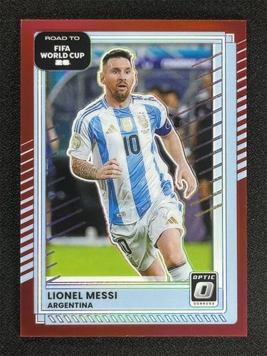 2025 Donruss Donruss Lionel Messi Red Prizm