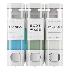 Shampoo and Conditioner Dispenser, Shower Soap Dispenser Wall Mounted, Shampo...