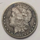 1892-CC Morgan Silver Dollar VF