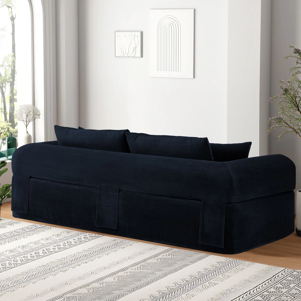 Компрессионный диван-трансформер напольный диван-кровать, бескостный диван и напольное спальное место футон - Изображение 4 из 4