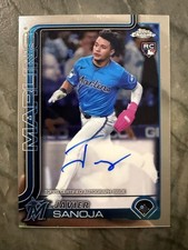2025 Topps Chrome - Rookie Autographs Javier Sanoja #RA-JSA (AU, RC)
