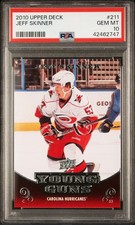 Jeff Skinner 2010 Upper Deck Young Guns #211 Rookie Card PSA 10 Carolina. rookie card picture