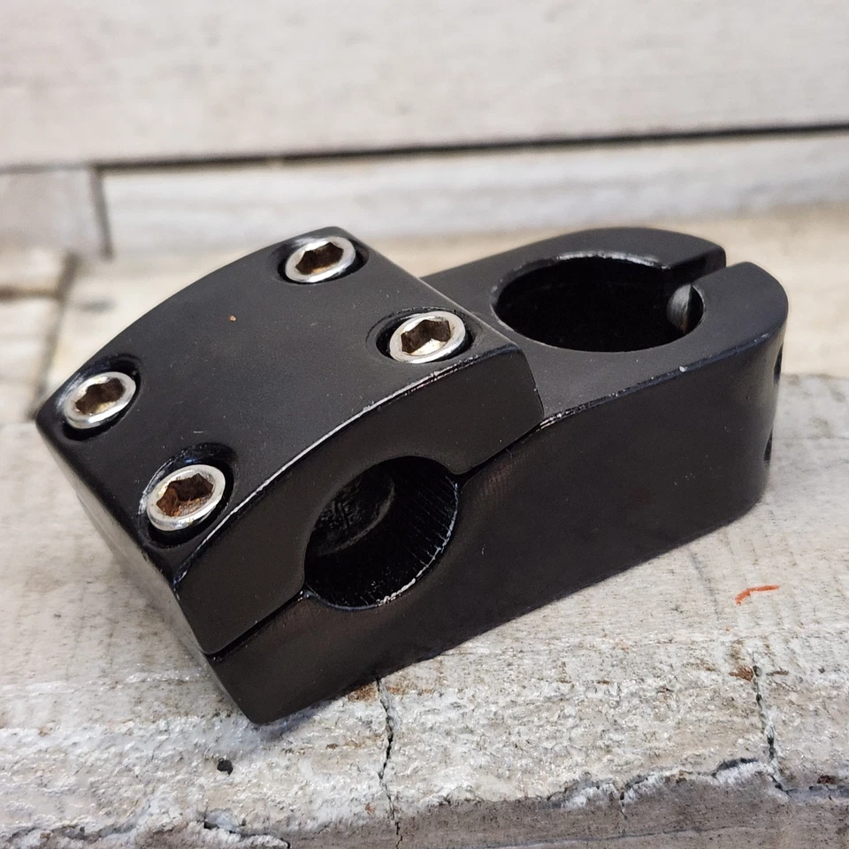 1990s Black Top Load BMX Stem 1 1/8 Threadless Mid School BMX 22.2 Clamp Alloy - Image 2 of 4