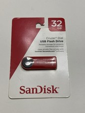 SANDISK Cruzer Dial USB Flash Drive 32GB USB 2.0 Red