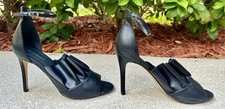 ShoeDazzle Womens Size 11 Black Heeled Sandal...