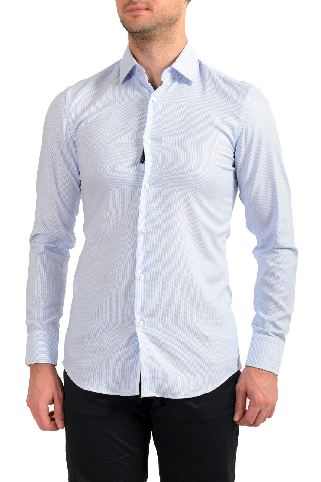 Мужская рубашка Hugo Boss Jesse Slim Fit с геометрическим принтом US 145 IT 37 13190₽