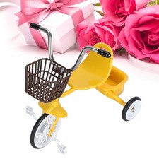 ༝Metal Tricycle Model Three Wheeled Bike Model Decorative Miniature Tricycle