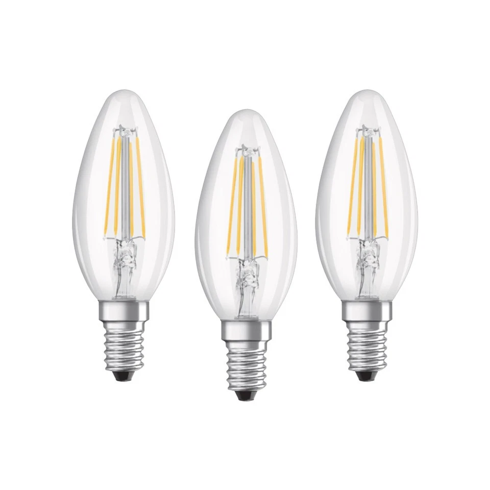 30 x Osram LED Filament Leuchtmittel Kerzen 4W = 40W E14 klar Neutralweiß 4000K - Bild 4 von 4