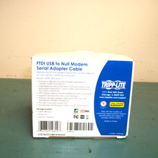 TRIPP-LITE CU881E FTDI USB to Null Modem Serial Adapter Cable - NEW