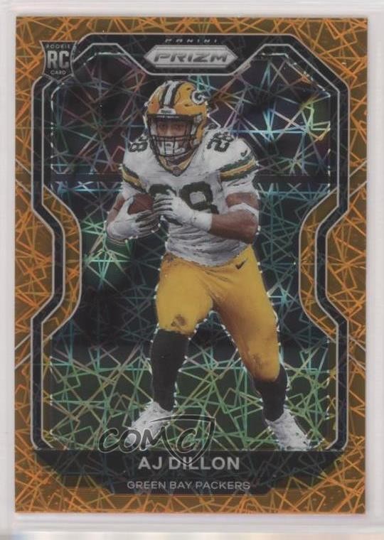 2020 Panini Prizm Rookie Lazer Prizm AJ Dillon #364 bn5