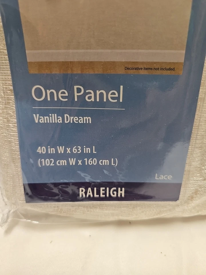 Panel de encaje Mainstays Vanilla Dream One 40" W x 63" L Raleigh NUEVO Foto 3 de 4