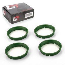 4x Distanz Ringe Zentrierringe Grün Alufelgen Ø 72,5 - Ø 67,1 mm für MITSUBISHI