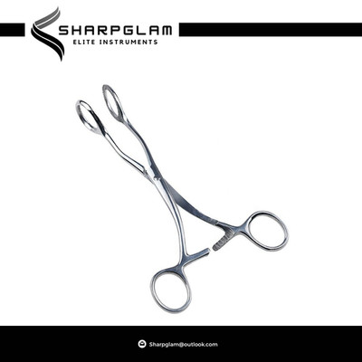 Collin Tongue Holding Forceps 160mm 25mm Jaws German Stainless Steel Surgical CE