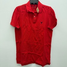American Eagle Outfitters Eagle Polo Classic Fit Red Shirt Men's Large
