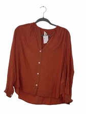Mille Size Medium Rust Pre-Owned Blouse- Ladies
