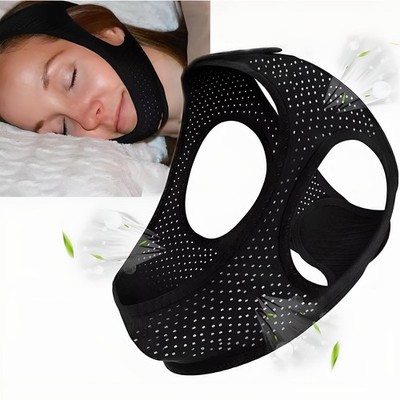 New Apnea Snore Stop Belt Anti Snoring Chin Strap Snoreless Sleep Jaw Solution
