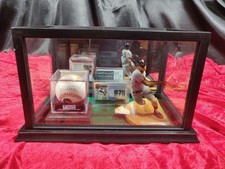 Willie Mays Signed Baseball Shadowbox Card, Figure, Jersey & 