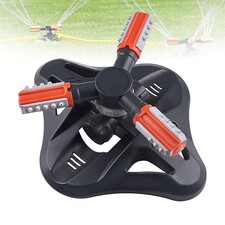 Arroseur de Jardin Arrosage Automatique de Pelouse Plastique Noir Rouge