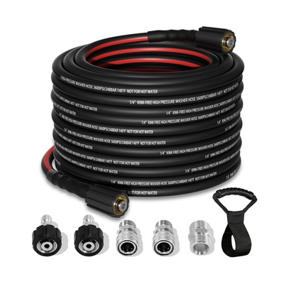 #ad Flexible Pressure Washer Hose 50 FT 3600 PSI Kink Resistant Power ... Fast Ship $50.99