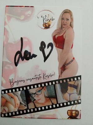Sexy Autogramm Signiert Lea Kirsch AK Erotik