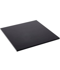 Plymor Black Acrylic Square Polished Edge Display Base, 7" W x 7" D x 0.25" H