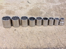 Craftsman 3/8” Drive SAE Shallow Socket Set 9pc (3/8” to 7/8”) USA Made