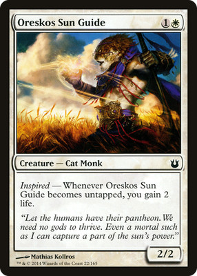 Oreskos Sun Guide Common Born of the Gods #22 Near Mint