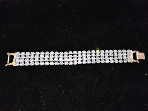Vintage Rhinestone Bracelet By Gale