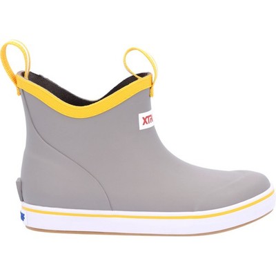 XTRATUF Grey Ankle Deck Boots for Durable Waterproof Footwear