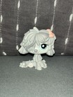 Rare Littlest Pet Shop #1458 Grey Komondor Mop Sheep Dog W/Teal Eyes Lps 2008