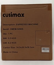 CUSIMAX Espresso Machine Coffee Machine CMEM-5280S Clean