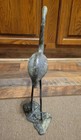 Vintage Metal Crane Heron Bird Figurine Statue Home Decor Used Conditions  — photo 5