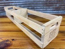 Vintage HTF Long Napa Valley Wooden 60 CD or DVD Storage Rack Wood Crate