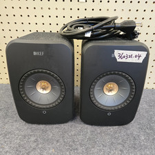 KEF LSX II Wireless Bookshelf Speakers Pair Black Used, No remote d
