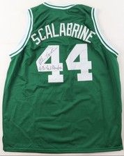 BRIAN SCALABRINE Autographed/Signed Boston Celtic Green Jersey (JSA) COA