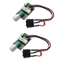 2PCS DC Motor Speed Controller PWM 6V 12V 24V 28V 3A 80W Speed Adjustable Rev...