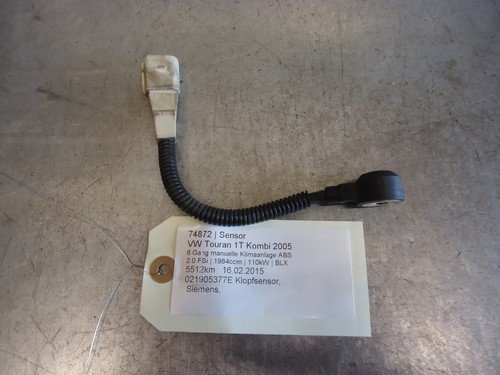 VW Touran 1T Sensor 021905377E Klopfsensor 2.0 FSi 110kW BLX 74872