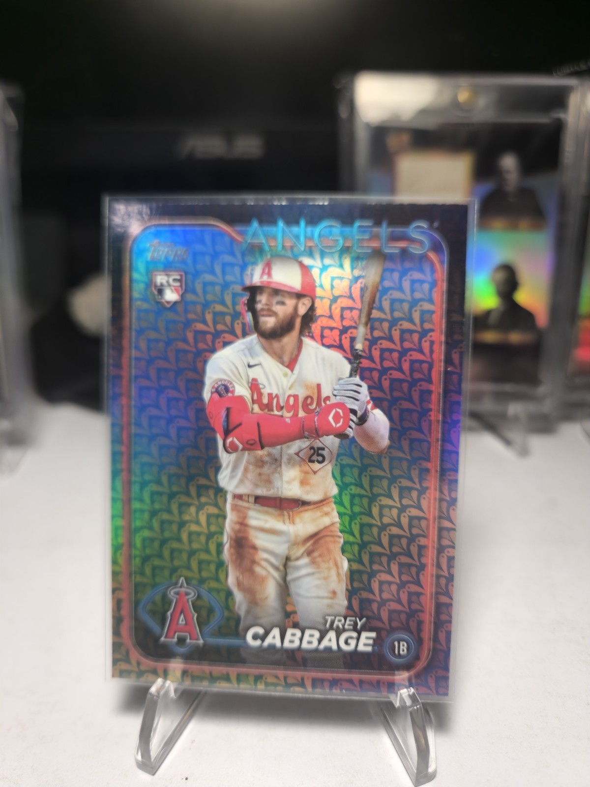 Trey Cabbage - 2024 Topps Series 1 #321 Holiday Foil Rookie - Angels (RC)