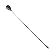 Mercer Culinary M37013BK Gun Metal Black 15-3/4" Bar Spoon