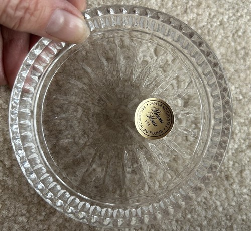 Princess House 876 Lead Crystal Coasters Set Of 6 Made In USA - Picture 3 of 5