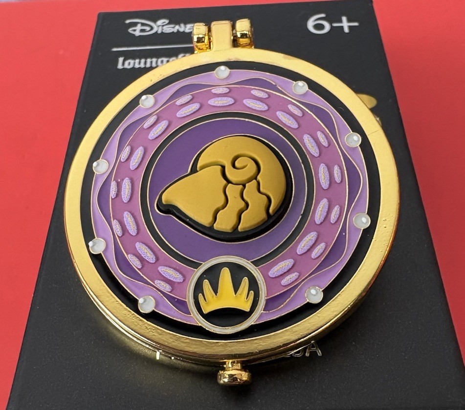 Disney Loungefly Villains Mirror Compact The Little Mermaid Ursula Hinged Pin