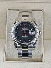 Rolex Datejust 36 Grey Stick Dial on Oyster 116264 Complete 2010