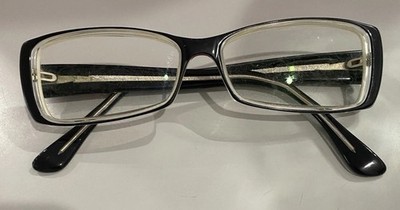 Beausoleil Eyeglasses Frame Only Made In France 91023 Clear & Black Translucent