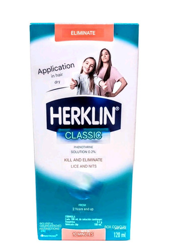 Herklin Shampoo 4oz For Lice Shampoo Mata Piojos 120ml - Picture 2 of 3