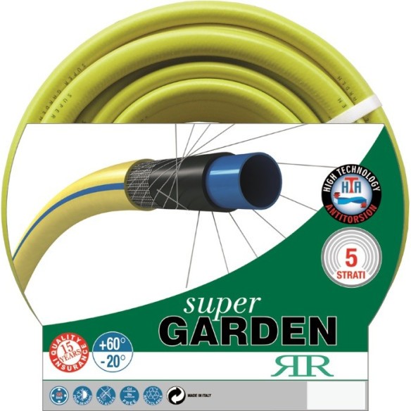 Tubo per irrigazione super garden - 50 metri - diametro tubo 19 mm - RR Italia p