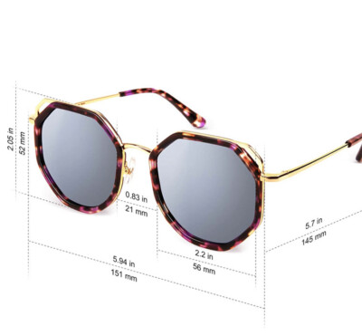 MUJOSH Trendy Unisex Oversized Polarized Sunglasses UV  display picture 2