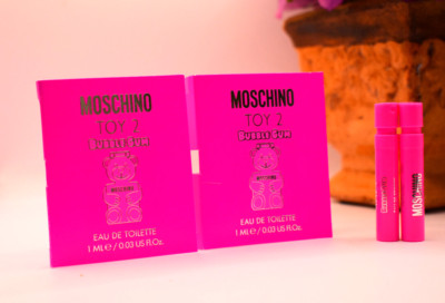 Moschino ~ Toy 2 Bubble Gum Women Eau de Toilette  Spray 0.03 Fl.Oz Lot 2 xVials