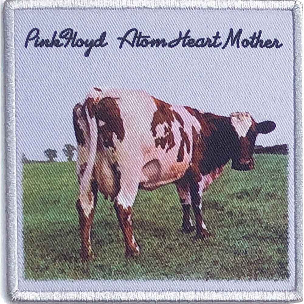 PINK FLOYD Iron On Patch: ATOM HEART MOTHER: album cover cow